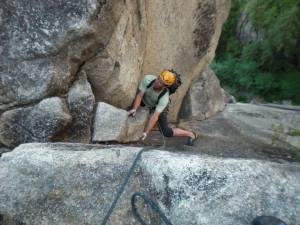 Courtesy PhotoA rock climber makes his way up a cliff side. You can try climbing too