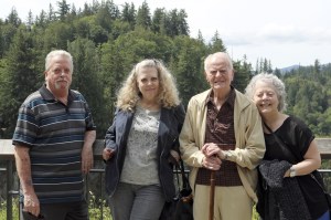 The Milroy family came to the Snoqualmie Valley June 22 for a nostalgic tour of Walter Milroy’s past. Pictured from left are Casey