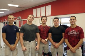 Evan Pappas/Staff PhotoMount Si’s Varsity Football captains. From left: Zeke Barden