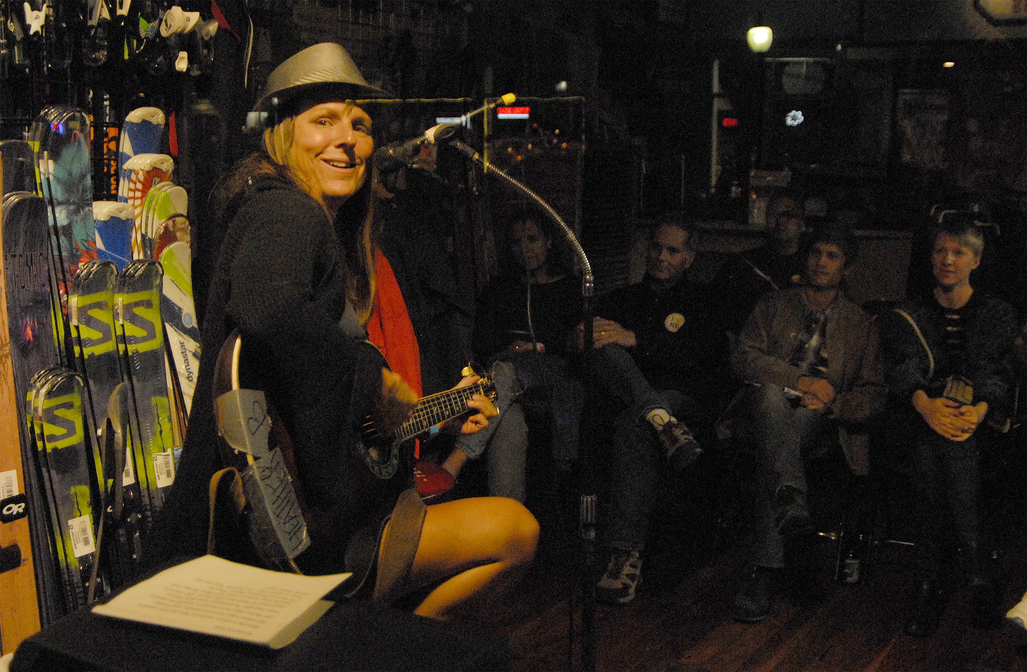 Carol Ladwig/File PhotoHeatherBBlues smiles out the window during her 2015 show at Pro Ski. She returns to the 2016 Blues Walk