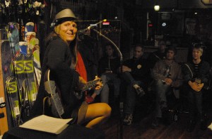 Carol Ladwig/File PhotoHeatherBBlues smiles out the window during her 2015 show at Pro Ski. She returns to the 2016 Blues Walk