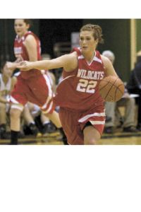 Floor leader Katie Richards signals to teammates