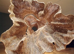 'Middle Fork' is the sculpture created from plaster casts of a 140-year-old tree growing in North Bend.