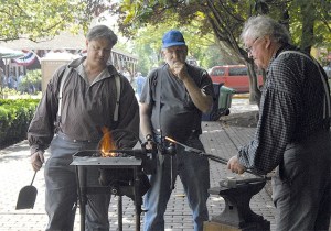 Master blacksmith and member of the Fort Nisqually Time Travelers