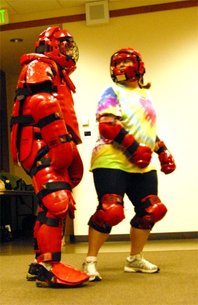 Standing up to her ‘attacker