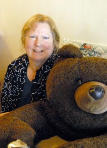 Sharon Nikko at the Sno Falls Candy Factory