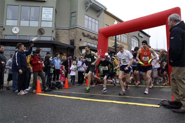 Runners start the Finaghty's St. Patty's fun run on Snoqualmie Ridge last March. The event returns March 17.