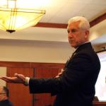 Congressman Reichert speaks about trade, taxes and polcie at luncheon