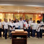 The Snoqualmie Citizen Academy graduates were recognized at the Oct. 24 city council meeting. From left: Morgan Ross, Katherine Moss, Brent Weisel, Justin Rodino, Gail Folkins, Edward Mortensen, Monica Ramirez, Andrew Tong, Lori Murton, Dvid Mills, Mayor Matt Larson, Alison Uno, Sam Insalaco, Muhamammad Shakil, Lucy McDowell, Monnie Morris, William Morris, Wilson Toft and Jill Toft. (Evan Pappas/Staff Photo)