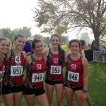 Courtesy Photo                                The Mount Si girls cross country team placed ninth overall at the state competition on Nov. 5. From left: Addie Kaess, Hannah Waskom, Julene McDonald, Lexi Winter and Chloe Cosgrove.