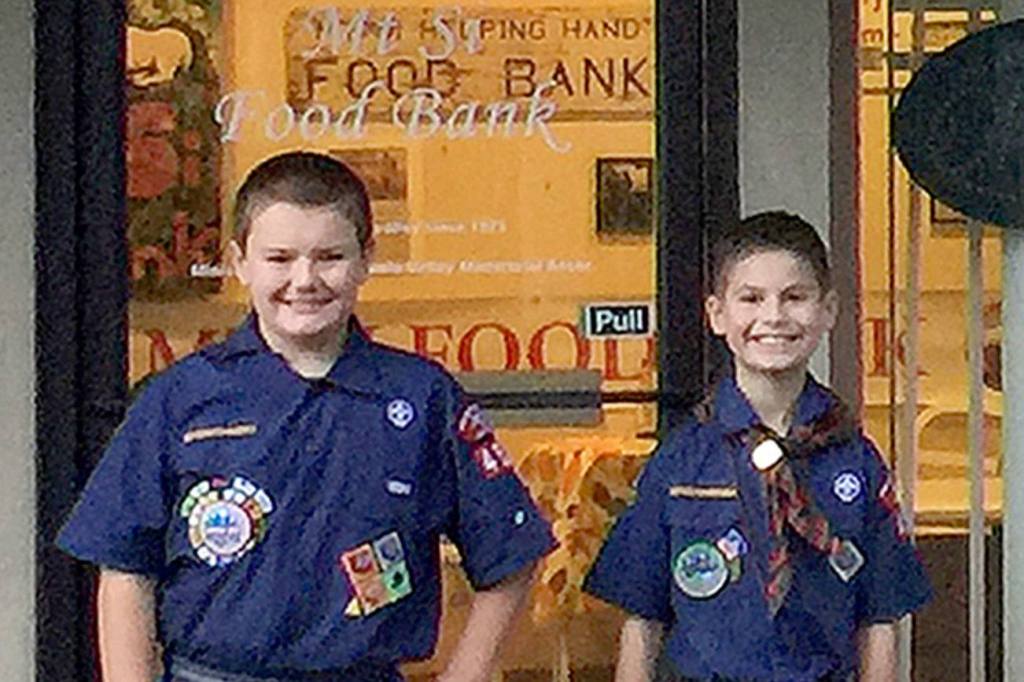 Cub Scouts make big donation to Mount Si Food Bank
