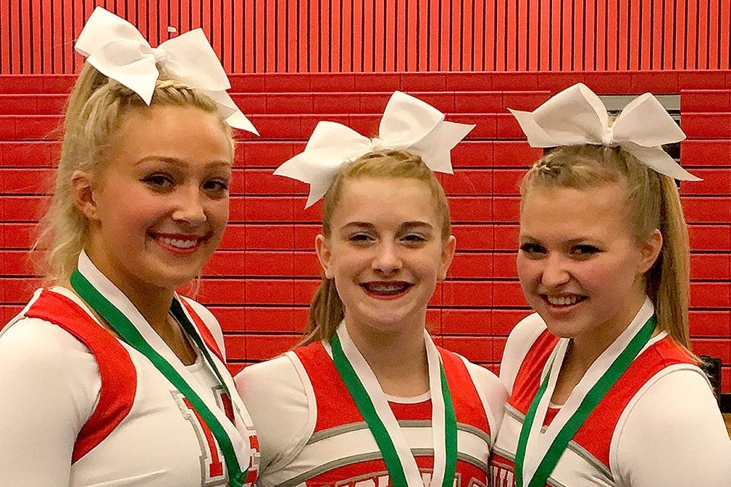 Mount Si hosts Washington All State Cheer competition last week, places three girls on top team