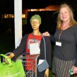 Snoqualmie Valley Food Bank director Heidi Dukich poses with &lsquo;Lorna,&rsquo; who represents an actual food bank client, complete with issues in health, transportation and housing. The mannequins at the food bank&rsquo;s open house introduced guests to the people getting help from the food bank.                                Carol Ladwig/Staff Photo