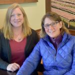 Heidi Dukich and Lauren Clark are members of the 100 Women Who Care - Greater Snoqualmie Valley group that formed in the area last May.                                Carol Ladwig/Staff Photo