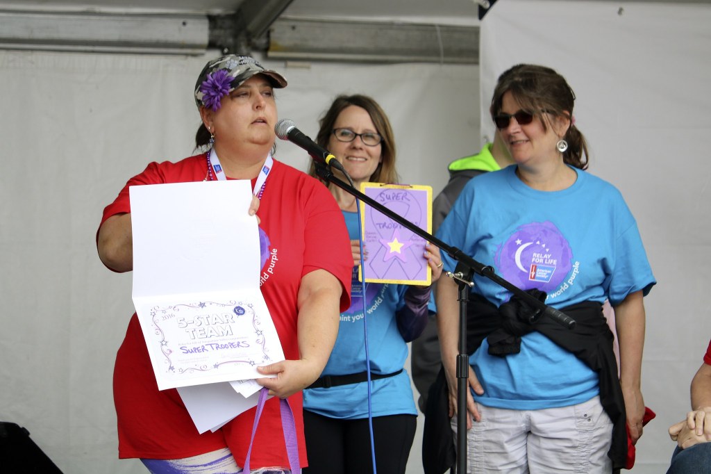 The Super Troopers were recognized as the team that raised the largest amount of money, $15,551, during the Snoqualmie Valley Relay for Life. Evan Pappas/Staff Photo