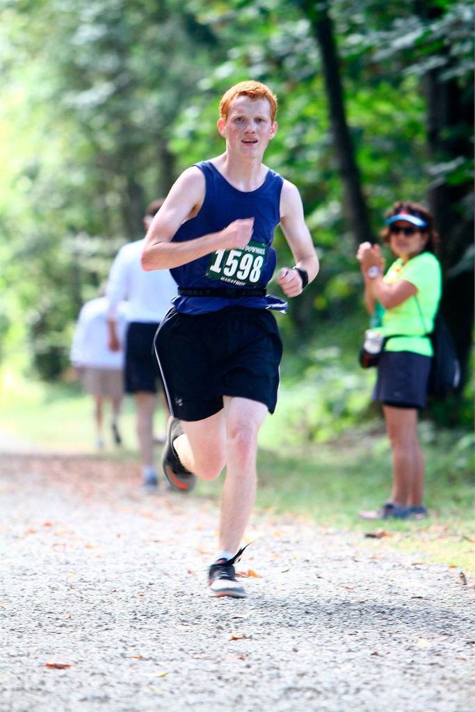 Mount Si graduate Ryan Moore running in the Jack and Jill Downhill Marathon on July 31, 2016. (Courtesy Photo)