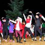 Dancers from Ignite Dance & Yoga perform at North Bend&rsquo;s holiday tree lighting event Saturday.                                Mary Miller Photo