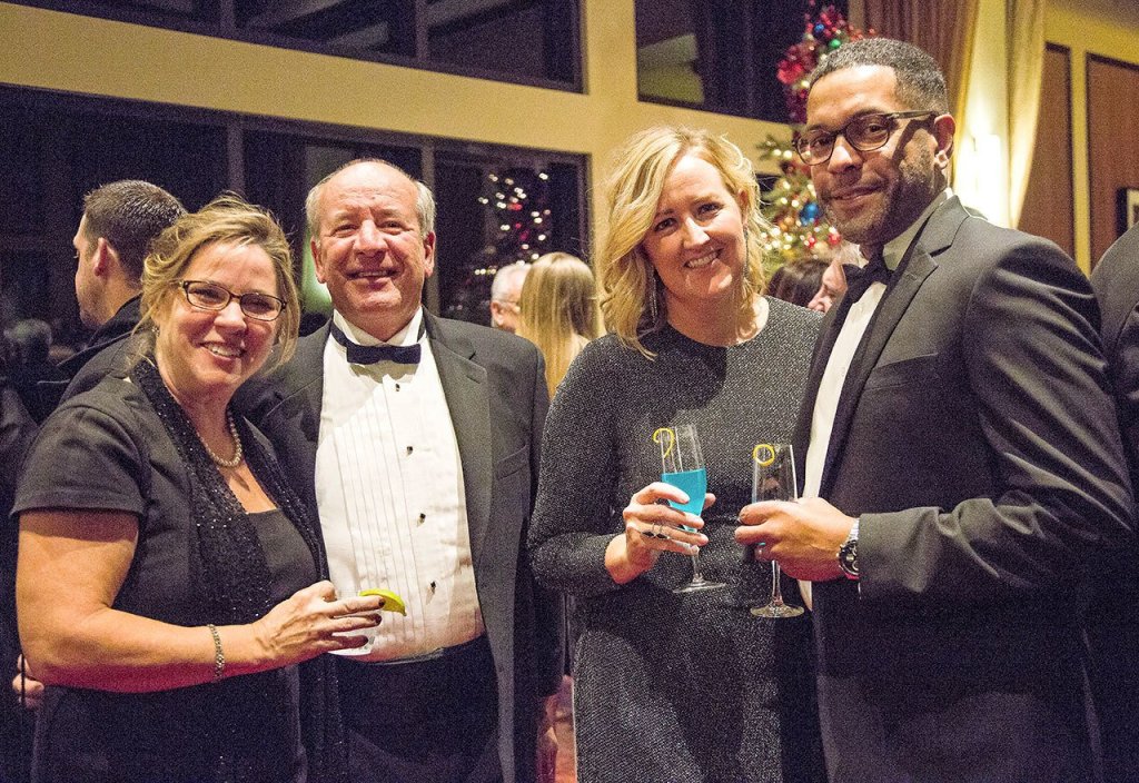Guests at the Chamber Gala included North Bend business owners Cindy and Jim Walker, with Shelley and Timothy Williams of Sno-Falls Credit Union.