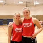 Girls Basketball captains Emma Smith and Scout Turner. (Evan Pappas/Staff Photo)