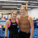 Gymnastics captains Samantha Holmes and Lauren McCallum. (Evan Pappas/Staff Photo)