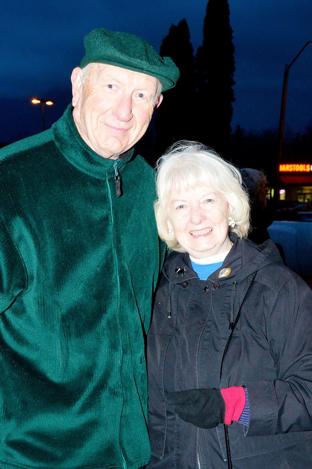 North Bend residents Harley and Kathy Brumbaugh attended the holiday festival Dec. 3. Mary Miller Photo