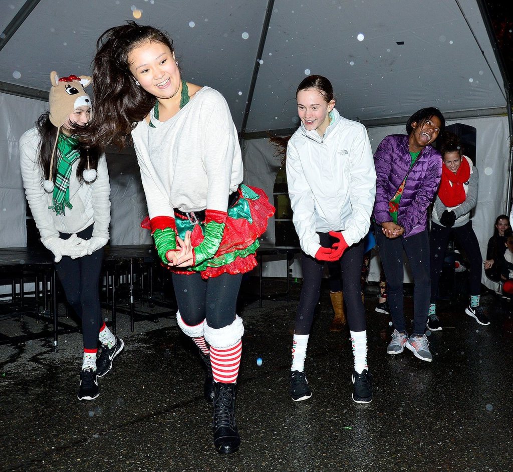 Ignite dancers perform a holiday routine.                                Mary Miller Photo