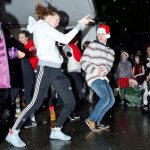Hip-hop dancers from Ignite strike a pose.                                Mary Miller Photo