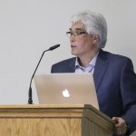 Architect Matt Lawhead presented his design at the workshop.                                Evan Pappas/Staff Photo