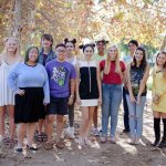 The core crew behind &lsquo;Keegan the Alien.&rdquo; From left, back row: Rachel David (Director), Rachel Mallasch (Producer), Mekena Herrera (Editor/Creator of the Poster), Cassondra Barnes (Producer), Chad Masuda (Sound Designer). Front row: Katie Alcaraz (Director of Photography), Nathan Pillmore (Editor), Stephanie McDowell (Sound Designer), Katie Emma Filby (Writer), Dani Armstrong (Production Designer), Lianne Woodke (Assitant Director). Courtesy Photo