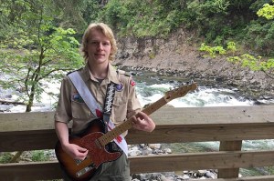 Christopher Ostrem raise more than $8,000 in instruments, music equipment and money to donate to Mount Si High School. (Courtesy Photo)