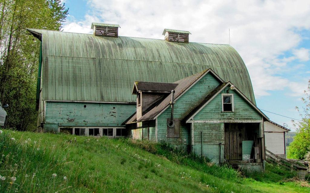 Duvall&rsquo;s Stewart Barn and milk house is located along Duvall-Monroe Road N.E., on Cherry Creek Farm. (Courtesy Photo)