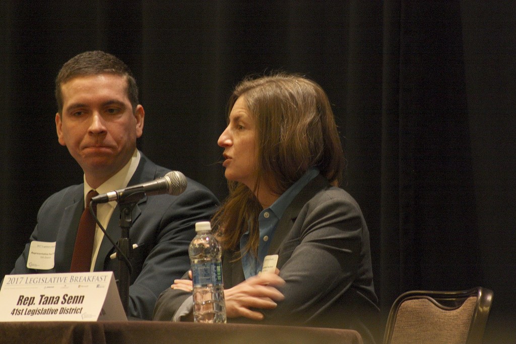 Eastside legislators talk taxes, tolls at chamber breakfast