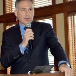 King County Executive Dow Constantine was the guest speaker at the Snoqualmie Valley Chamber of Commerce luncheon, Jan. 25. During his presentation, he discussed his goals for the Snoqualmie Valley as well as the region.                                Carol Ladwig/Staff Photo