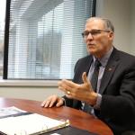 Governor Jay Inslee discussed his priorities for the 2017 legislative session with Sound Publishing staff in January. The top priority, he said, is education funding. File Photo