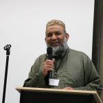 Imam Faizel Hassan from Bellevue&rsquo;s Islamic Center of the Eastside, came out to Snoqualmie to speak about the way the Muslim faith teaches people to respect and care about their neighbors. (Evan Pappas/Staff Photo)