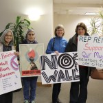 Thea Levkovitz, Roohi Wani, Nancy Lehman, and Valerie Mantz met at Congressman Reichert&rsquo;s office last Tuesday, Jan. 25, to speak about the executive order blocking immigration from seven countries. (Evan Pappas/Staff Photo)