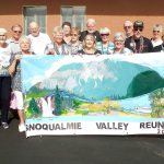 Members of the annual Snoqualmie Valley Snowbirds reunion in Yuma, Ariz., pose for a photo.