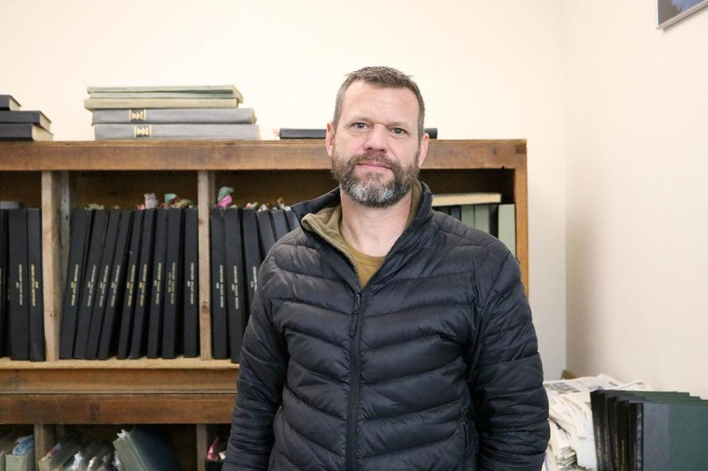 Evan Pappas/Staff Photo                                Mike Marinos, owner of Bigg Dogg Firearms in North Bend and president of the Three Forks Snoqualmie Valley Emergency Response Group.