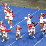 Mount Si&rsquo;s Silver cheer team placed third at state in the Medium Non-Tumbling division. Courtesy Photo