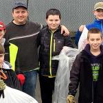 Local Scouts clean up trash on Lake Alice Road