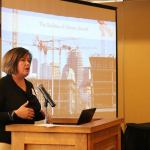 Commissioner Stephanie Bowman gave a presentation on the growth the Port of Seattle has seen and how it will impact the Snoqualmie Valley. (Evan Pappas/Staff Photo)