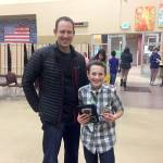 Marshall Smith and his dad Ian pose for a picture after his big win. (Photo courtesy of Dana Russell)