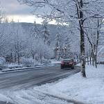 Photo courtesy of the city of Snoqualmie                                City streets on Snoqualmie Ridge were clogged with snow last Monday after an unexpectedly heavy snowfall began to stick to roads. The city closed Snoqualmie Parkway for several hours during the evening.