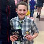 Marshall Smith, fifth grade, wins Cascade View Elementary Spelling Bee