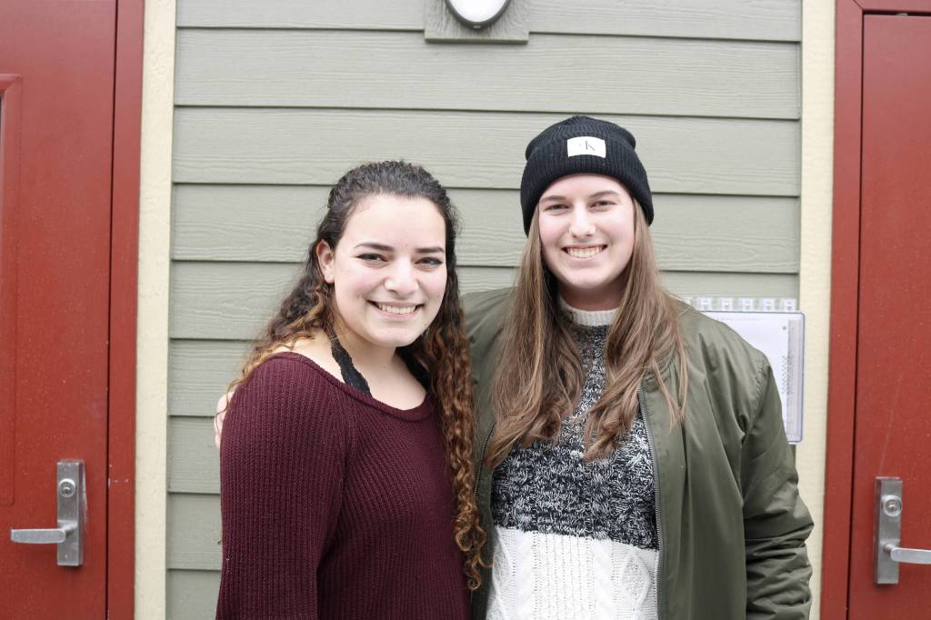 Captains Auni Edwards (left) and Rachel Warnke are looking to make this year the best yet for girls golf at Mount Si. (Evan Pappas/Staff Photo)