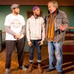 Actors Michael Gavronski, Lamar Legend and Peter Cook perform in &ldquo;Superior Donuts&rdquo; opening Friday, March 24, in North Bend.                                Photo courtesy of René Schuchter