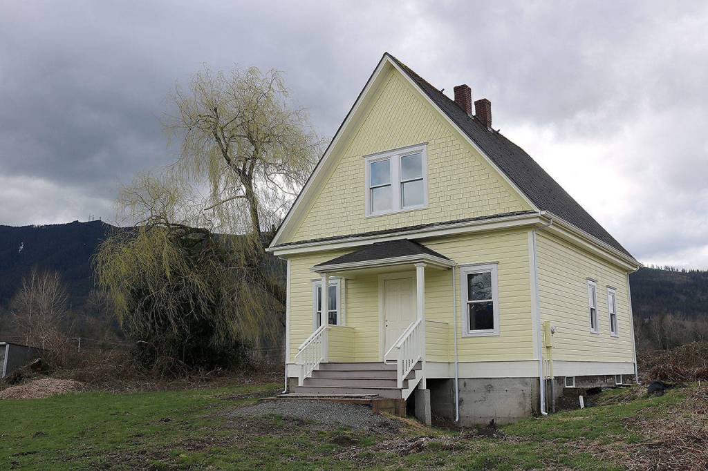The newly renovated exterior of the Tollgate Farmhouse was finished in 2016 with the help of a $150,000 grant from the 4Culture Saving Landmarks Program. (Evan Pappas/Staff Photo)