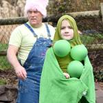 Vegetable costumes made use of balloons, blankets and other props.                                Carol Ladwig/Staff Photo
