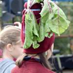 Some of the costume veggies looked a little tired by the end of the day.                                Carol Ladwig/Staff Photo
