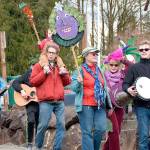 Vegetables, farmers and friends marched in Duvall Saturday